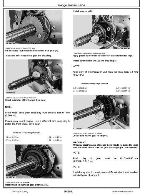 John Deere 6405 and 6605 Tractors (North American Edition) Repair Manual (TM4578) John Deere 6405 and 6605 Tractors (North American Edition) Repair Manual (TM4578)