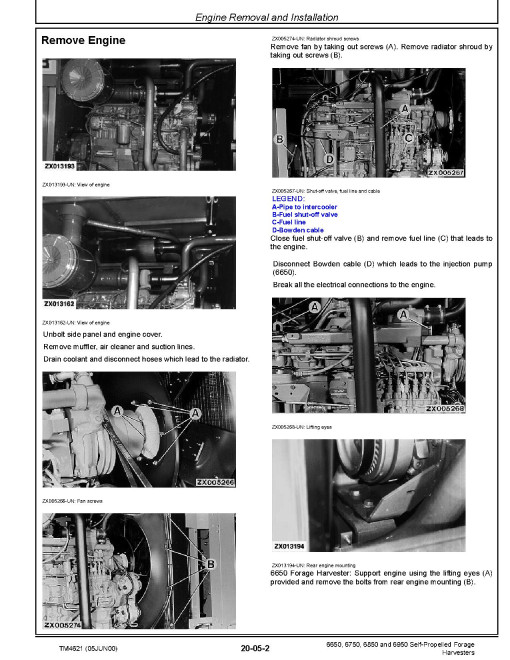 John Deere 6650, 6750, 6850 and 6950 Self-Propelled Forage Harvesters Technical Manual (TM4621) John Deere 6650, 6750, 6850 and 6950 Self-Propelled Forage Harvesters Technical Manual (TM4621)