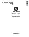 John Deere 5310 Tractors (Indian) Technical Manual (TM4639)