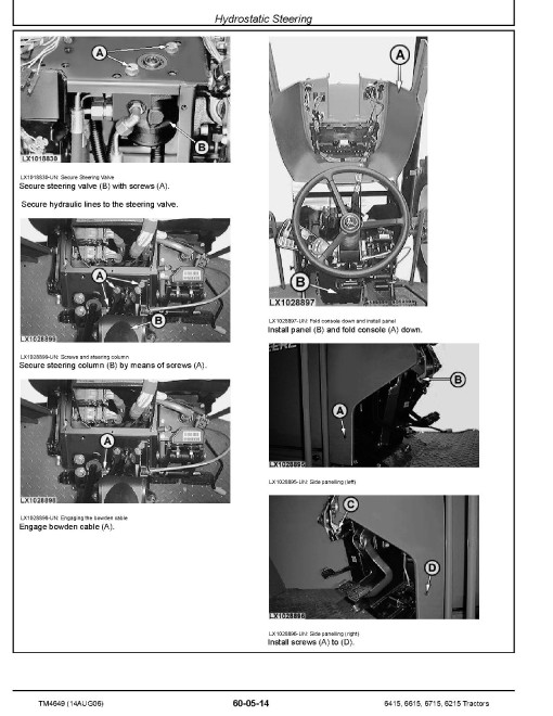 John Deere 6215, 6415, 6615 and 6715 Tractors (North American Edition) Repair Manual (TM4649) John Deere 6215, 6415, 6615 and 6715 Tractors (North American Edition) Repair Manual (TM4649)