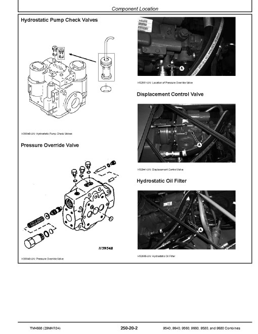 John Deere 9540, 9560, 9580, 9640, 9660, 9680 CWS and WTS Combines (European Edition) Diagnostic Manual (TM4698) John Deere 9540, 9560, 9580, 9640, 9660, 9680 CWS and WTS Combines (European Edition) Diagnostic Manual (TM4698)