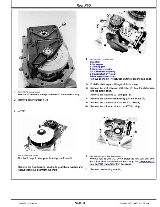 John Deere 6820, 6920 and 6920S Tractors (European Edition) Repair Manual (TM4756) John Deere 6820, 6920 and 6920S Tractors (European Edition) Repair Manual (TM4756)