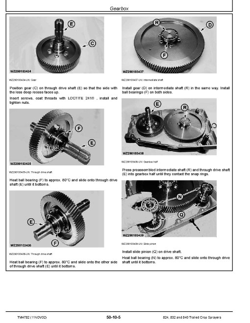 John Deere 824, 832 and 840 Trailed Crop Sprayers (European Edition) Technical Manual (TM4782) John Deere 824, 832 and 840 Trailed Crop Sprayers (European Edition) Technical Manual (TM4782)