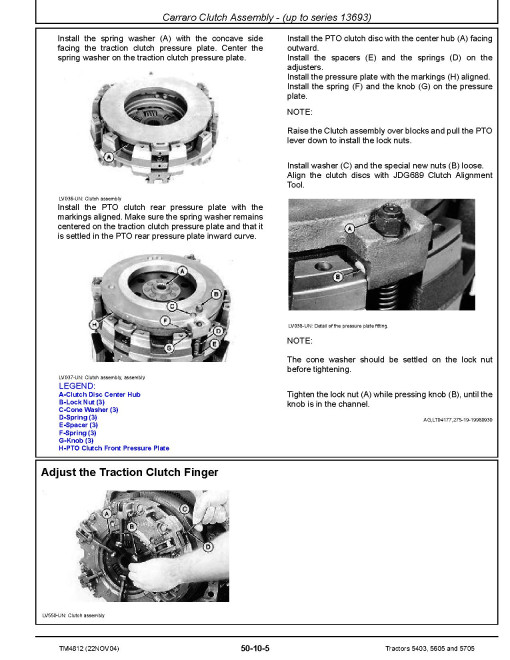 John Deere 5403, 5605 and 5705 Tractors (Brazilia) Technical Manual (TM4812) John Deere 5403, 5605 and 5705 Tractors (Brazilia) Technical Manual (TM4812)