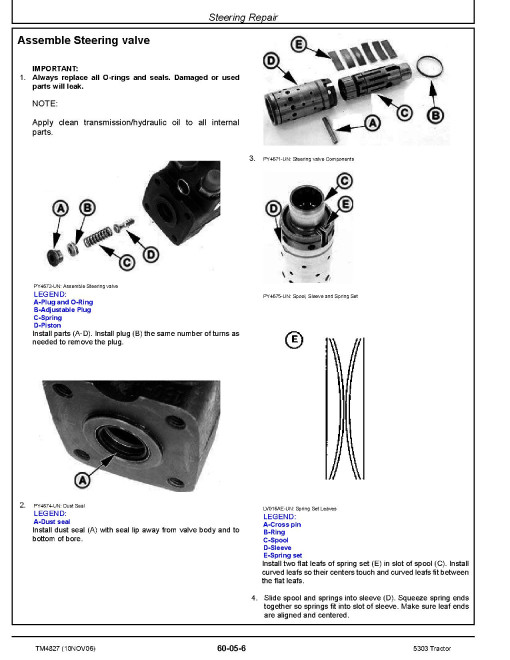 John Deere 5303 Tractors (PIN Prefix: PY) Technical Manual (TM4827) John Deere 5303 Tractors (PIN Prefix: PY) Technical Manual (TM4827)