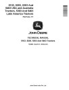 John Deere 5103, 5203, 5303 and 5403 Tractors (USA, Australia, Latin America) Technical Manual (TM4829)