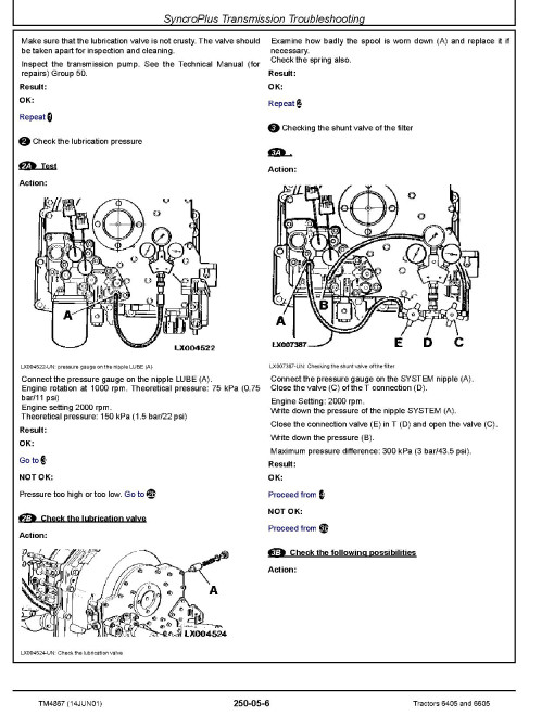 John Deere 6405 and 6605 Tractors Operation and Test Manual (TM4867) John Deere 6405 and 6605 Tractors Operation and Test Manual (TM4867)