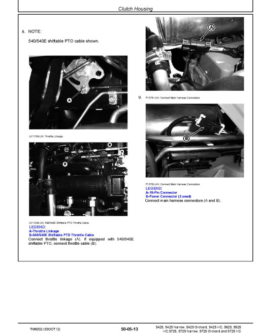 John Deere 5425 (Narrow, Orchard, HC), 5625 (HC), 5725 (Narrow, Orchard, HC) Tractors Repair Manual (TM6032) John Deere 5425 (Narrow, Orchard, HC), 5625 (HC), 5725 (Narrow, Orchard, HC) Tractors Repair Manual (TM6032)