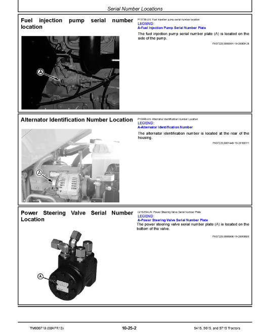 John Deere 5415, 5615 and 5715 Tractors Repair Manual (TM606719) John Deere 5415, 5615 and 5715 Tractors Repair Manual (TM606719)