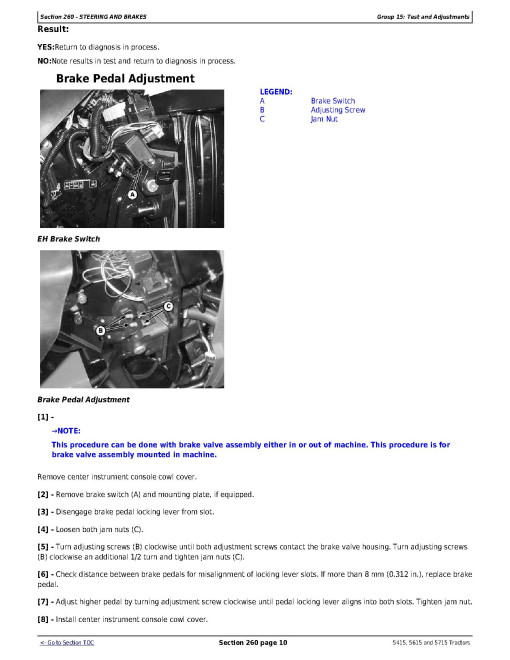 John Deere 5415, 5615 and 5715 Tractors Diagnostic Manual (TM606819) John Deere 5415, 5615 and 5715 Tractors Diagnostic Manual (TM606819)