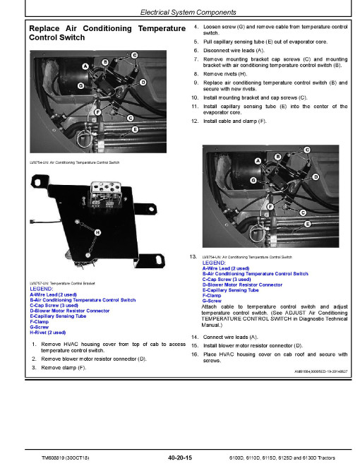 John Deere 6100D, 6110D, 6115D, 6125D and 6130D T0-T3/S3A Tractors (SN. from 60000, from 11.2014) Repair Manual (TM608819) John Deere 6100D, 6110D, 6115D, 6125D and 6130D T0-T3/S3A Tractors (SN. from 60000, from 11.2014) Repair Manual (TM608819)