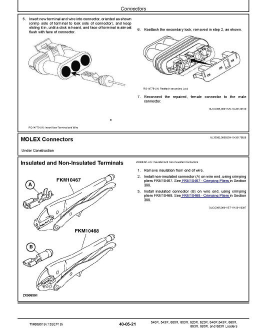 John Deere 540R, 543R, 600R, 603R, 620R, 623R, 640R, 643R, 660R, 663R, 680R and 683R Tractor Loaders Technical Manual (TM609019) John Deere 540R, 543R, 600R, 603R, 620R, 623R, 640R, 643R, 660R, 663R, 680R and 683R Tractor Loaders Technical Manual (TM609019)