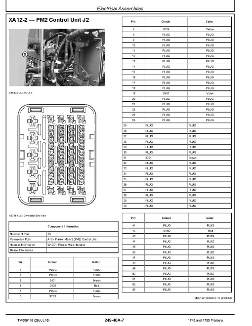 John Deere 1745 and 1755 Planters Diagnostic Manual (TM609119)