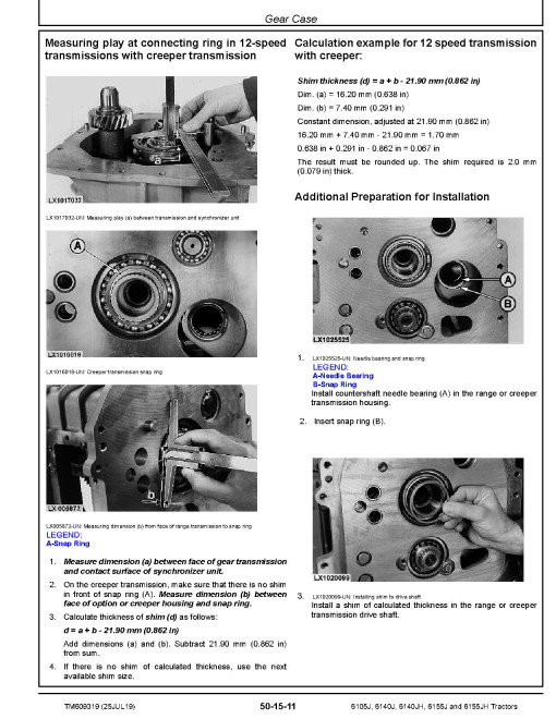 John Deere 6105J, 6140J, 6140JH, 6155J and 6155JH Tractors (MY15-17) Repair Manual (TM609319) John Deere 6105J, 6140J, 6140JH, 6155J and 6155JH Tractors (MY15-17) Repair Manual (TM609319)