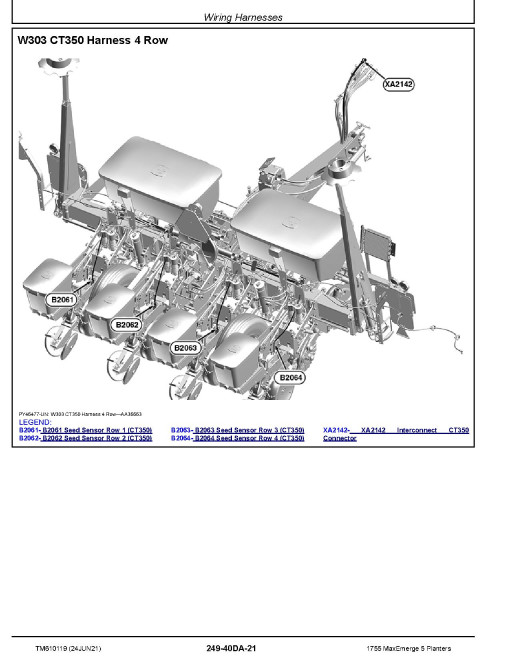 John Deere 1755 MaxEmerge™ 5 Planters Diagnostic Manual (TM610119)