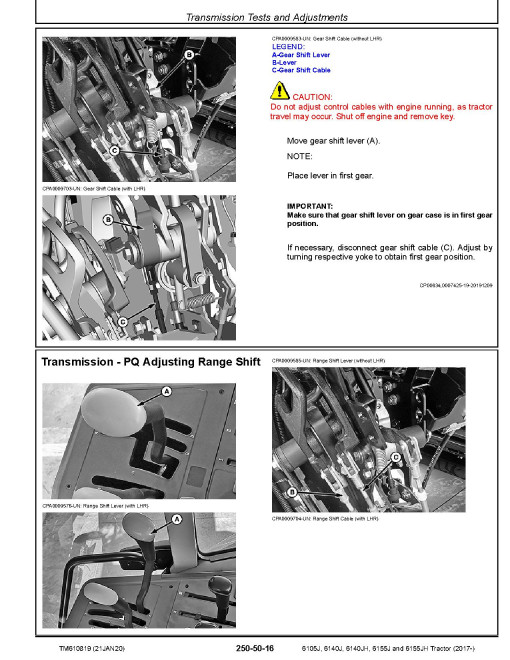 John Deere 6105J, 6140J, 6140JH, 6155J and 6155JH (MY2017) Tractors Diagnostic Manual (TM610819) John Deere 6105J, 6140J, 6140JH, 6155J and 6155JH (MY2017) Tractors Diagnostic Manual (TM610819)