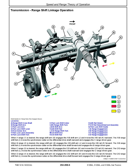 John Deere 5105ML, 5120ML and 5130ML Cab Tractors Diagnostic Technical Manual (TM611819)