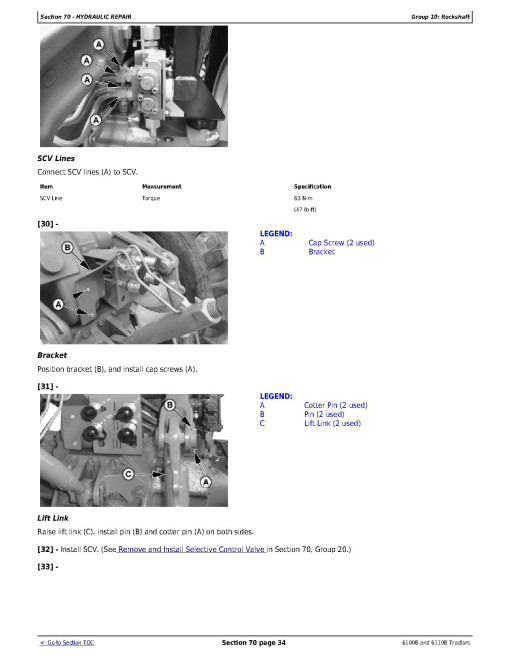John Deere 6100B and 6110B Tractors Repair Manual (TM700019) John Deere 6100B and 6110B Tractors Repair Manual (TM700019)