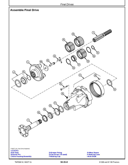 John Deere 6100B and 6110B Tractors Technical Manual (TM700819) John Deere 6100B and 6110B Tractors Technical Manual (TM700819)
