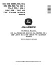 John Deere 5055B, 550, 550-1, 554, 554-1, 600, 600-1, 604, 604-1, 650, 650-1, 654, 654-1, 700, 700-1, 704 and 704-1 China Tractors Technical Manual (TM701619)