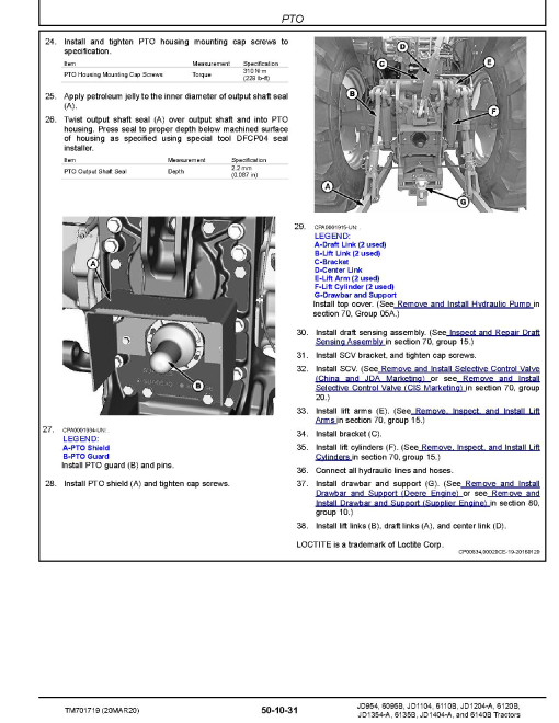 John Deere JD1104, JD1204-A, JD1354-A, JD1404-A, JD954 China Tractors, 6095B, 6110B, 6120B, 6135B, 6140B Tractors (Asia) Repair Manual (TM701719) John Deere JD1104, JD1204-A, JD1354-A, JD1404-A, JD954 China Tractors, 6095B, 6110B, 6120B, 6135B, 6140B Tractors (Asia) Repair Manual (TM701719)
