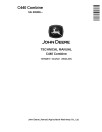 John Deere C440 (SN. from 020000) Combines Technical Manual (TM702919)
