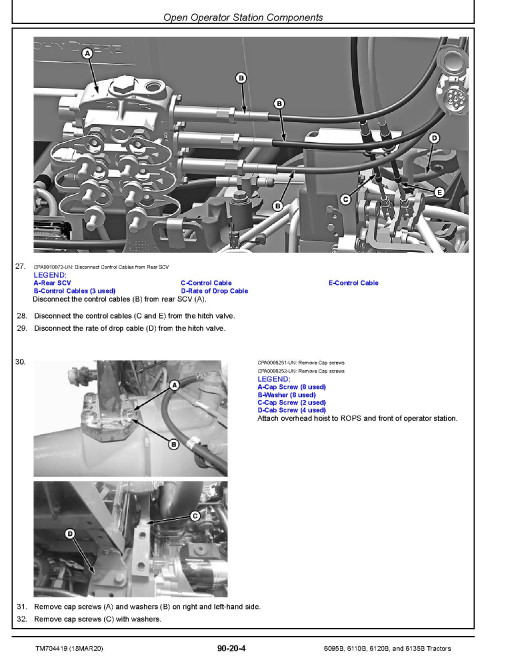 John Deere 6095B, 6110B, 6120B and 6135B OOS Series Tractors (MY2019, Export Edition) Repair Manual (TM704419) John Deere 6095B, 6110B, 6120B and 6135B OOS Series Tractors (MY2019, Export Edition) Repair Manual (TM704419)