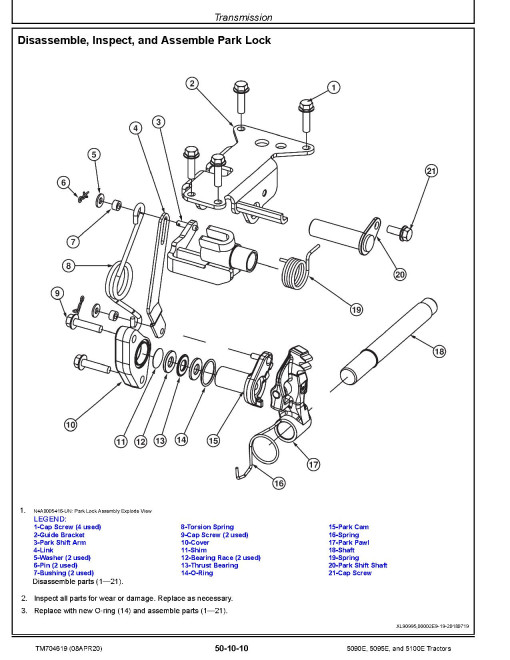 John Deere 5090E, 5095E and 5100E Tractors (Asia, MY2020-MY2021) Repair Manual (TM704619) John Deere 5090E, 5095E and 5100E Tractors (Asia, MY2020-MY2021) Repair Manual (TM704619)