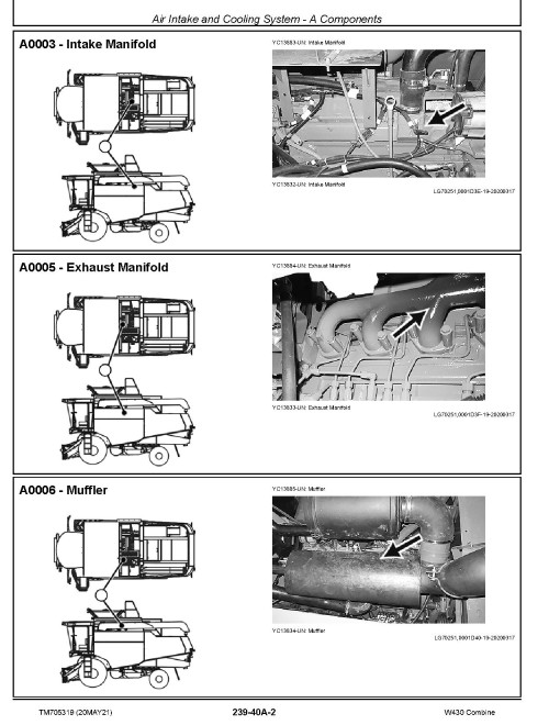 John Deere W430 (SN. from 035001) Combines (Export Edition) Diagnostic Manual (TM705319) John Deere W430 (SN. from 035001) Combines (Export Edition) Diagnostic Manual (TM705319)