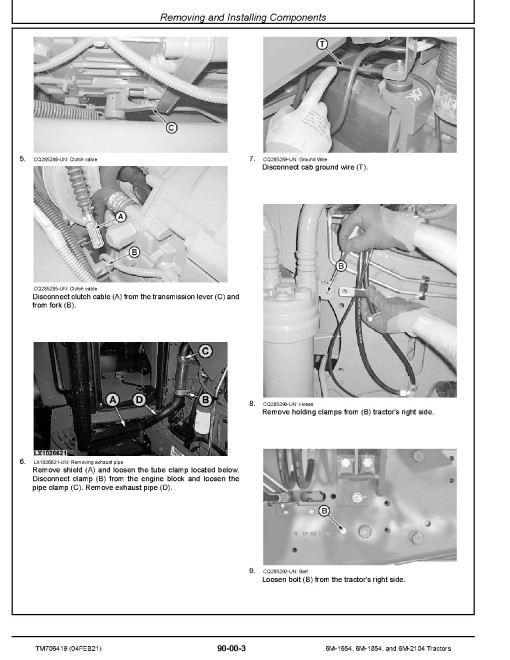 John Deere 6M-1654, 6M-1854 and 6M-2104 Tractors (Asia) Repair Manual (TM706419) John Deere 6M-1654, 6M-1854 and 6M-2104 Tractors (Asia) Repair Manual (TM706419)