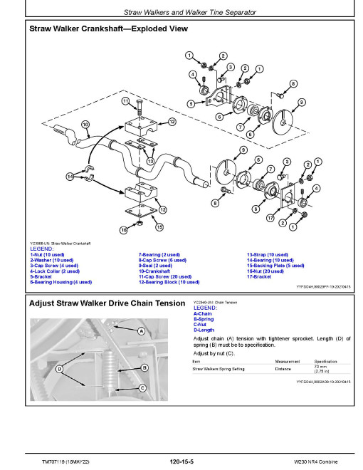 John Deere W230 NR4 Combines (Asia) Repair Manual (TM707119) John Deere W230 NR4 Combines (Asia) Repair Manual (TM707119)