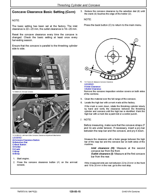 John Deere C2 400 / C440 NR4 Combines (China) Repair Manual (TM707319) John Deere C2 400 / C440 NR4 Combines (China) Repair Manual (TM707319)