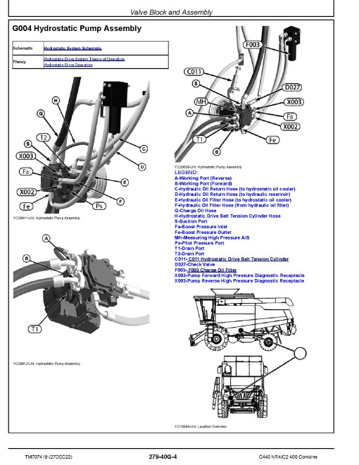 John Deere C2 400 / C440 NR4 Combines (China) Diagnostic Manual (TM707419) John Deere C2 400 / C440 NR4 Combines (China) Diagnostic Manual (TM707419)