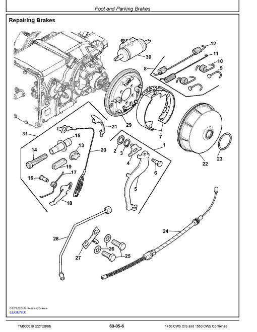 John Deere 1450 CWS and 1550 CWS (SN. from 060063) Combines (CIS) Repair Manual (TM800019) John Deere 1450 CWS and 1550 CWS (SN. from 060063) Combines (CIS) Repair Manual (TM800019)