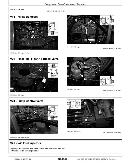 John Deere 9470 STS, 9570 STS, 9670 STS and 9770 STS Combines (South America) Diagnostic Manual (TM800119) John Deere 9470 STS, 9570 STS, 9670 STS and 9770 STS Combines (South America) Diagnostic Manual (TM800119)