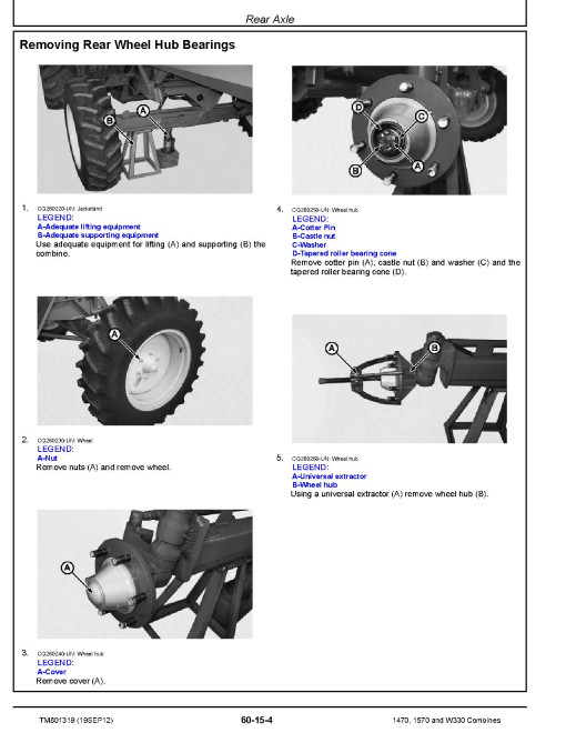 John Deere 1470, 1570 and W330 Combines (South America, Europe and CIS) Repair Manual (TM801319) John Deere 1470, 1570 and W330 Combines (South America, Europe and CIS) Repair Manual (TM801319)