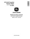 John Deere 4730 (SN. from 055000) Self-Propelled Sprayers (South America) Repair Manual (TM802519)