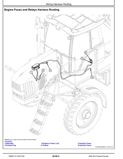 John Deere 4630 (PIN: 1NW_ _ _ _190000-) Self-Propelled Sprayers (South America) Repair Manual (TM803119) John Deere 4630 (PIN: 1NW_ _ _ _190000-) Self-Propelled Sprayers (South America) Repair Manual (TM803119)