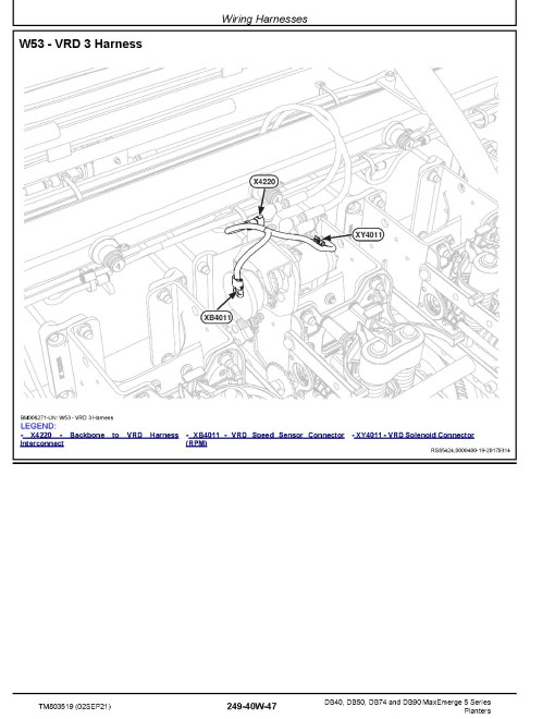 John Deere MaxEmerge™ 5 DB40, DB50, DB74 and DB90 Planters (South America, SN: 100000-130099) Diagnostic Manual (TM803519)