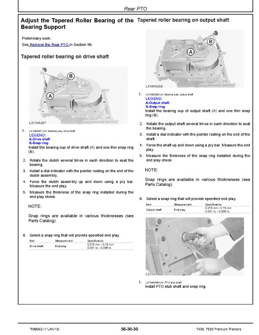 John Deere 7430, 7430E, 7530 and 7530E Premium Tractors (European Edition) set of Repair Manuals (TM8042) John Deere 7430, 7430E, 7530 and 7530E Premium Tractors (European Edition) set of Repair Manuals (TM8042)