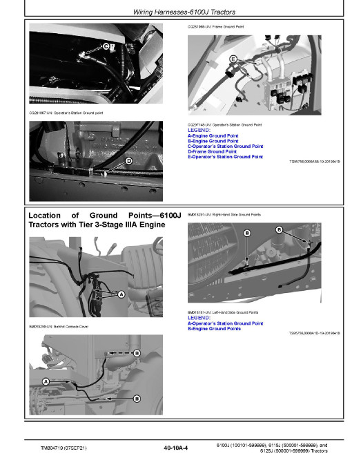 John Deere 6100J, 6115J and 6125J Tractors (SN: 100101-599999) Repair Manual (TM804719) John Deere 6100J, 6115J and 6125J Tractors (SN: 100101-599999) Repair Manual (TM804719)