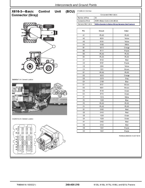 John Deere 6135J, 6150J, 6170J, 6190J and 6210J Tractors (SN. up to 599999) Diagnostic Manual (TM804819) John Deere 6135J, 6150J, 6170J, 6190J and 6210J Tractors (SN. up to 599999) Diagnostic Manual (TM804819)