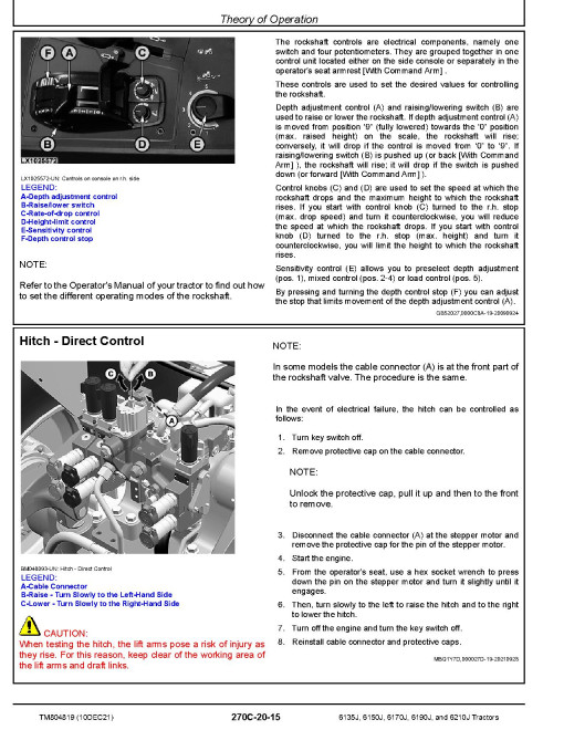 John Deere 6135J, 6150J, 6170J, 6190J and 6210J Tractors (SN. up to 599999) Diagnostic Manual (TM804819) John Deere 6135J, 6150J, 6170J, 6190J and 6210J Tractors (SN. up to 599999) Diagnostic Manual (TM804819)
