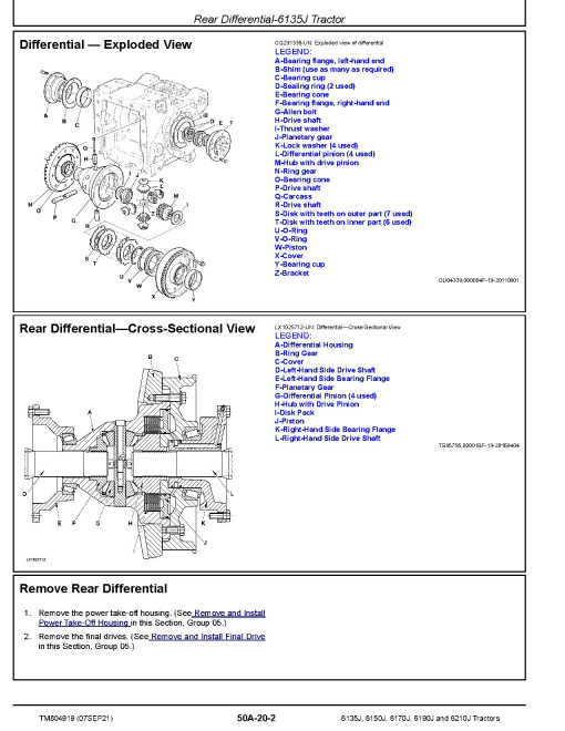 John Deere 6135J, 6150J, 6170J, 6190J and 6210J Tractors (SN. up to 599999) Repair Manual (TM804919) John Deere 6135J, 6150J, 6170J, 6190J and 6210J Tractors (SN. up to 599999) Repair Manual (TM804919)