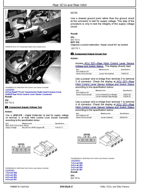 John Deere 7200J, 7215J and 7230J Tractors Diagnostic Manual (TM805019) John Deere 7200J, 7215J and 7230J Tractors Diagnostic Manual (TM805019)
