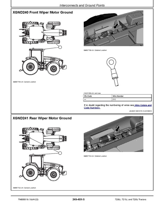 John Deere 7200J, 7215J and 7230J Tractors Diagnostic Manual (TM805019) John Deere 7200J, 7215J and 7230J Tractors Diagnostic Manual (TM805019)