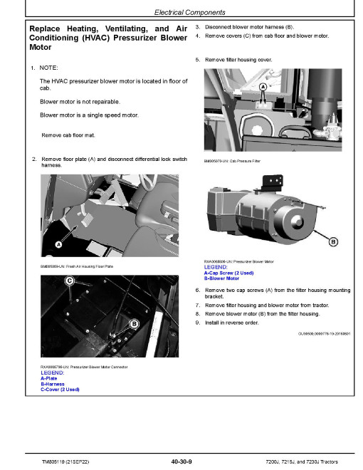 John Deere 7200J, 7215J and 7230J Tractors Repair Manual (TM805119) John Deere 7200J, 7215J and 7230J Tractors Repair Manual (TM805119)