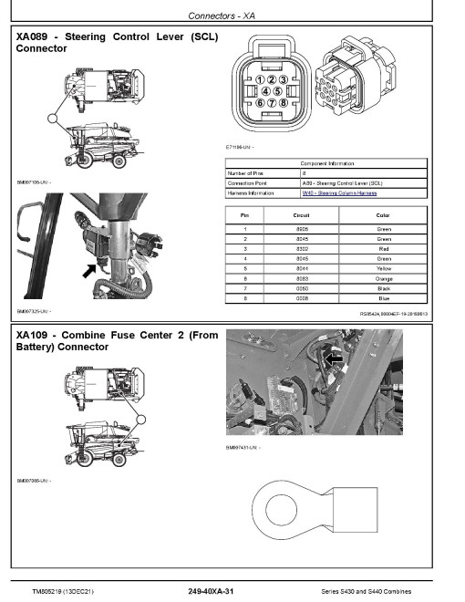 John Deere S430 and S440 Combines Diagnostic Manual (TM805219) John Deere S430 and S440 Combines Diagnostic Manual (TM805219)