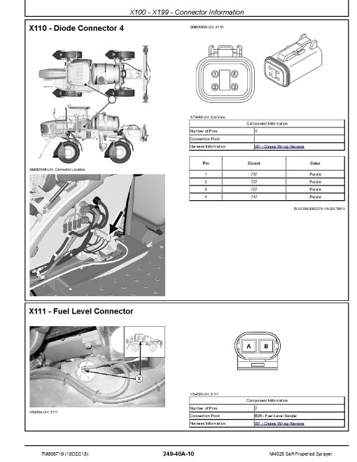 John Deere M4025 (SN: 180000-189999) Self-Propelled Sprayers (South America) Diagnostic Manual (TM805719) John Deere M4025 (SN: 180000-189999) Self-Propelled Sprayers (South America) Diagnostic Manual (TM805719)