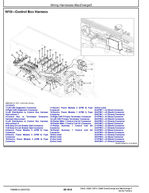 John Deere DB40, DB50, DB74 and DB90 ExactEmerge™ and MaxEmerge™ 5 Planters (South America, SN: 130100-140099) Repair Manual (TM806619) John Deere DB40, DB50, DB74 and DB90 ExactEmerge™ and MaxEmerge™ 5 Planters (South America, SN: 130100-140099) Repair Manual (TM806619)